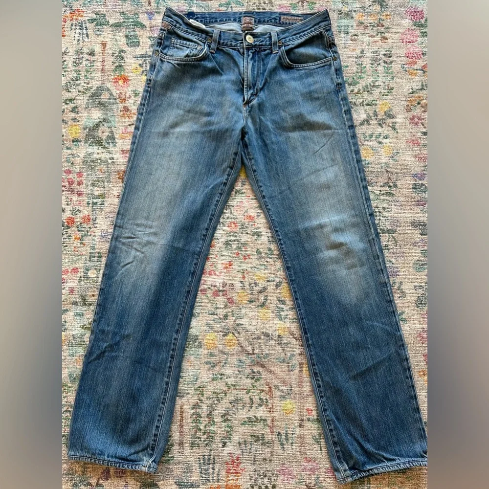 Citizens of Humanity Sid Straight Leg Blue Denim Jeans - Picture 1 of 9